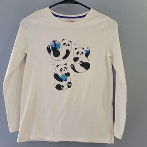 Cat & Jack girls long sleeve Hanukkah shirt size 10/12